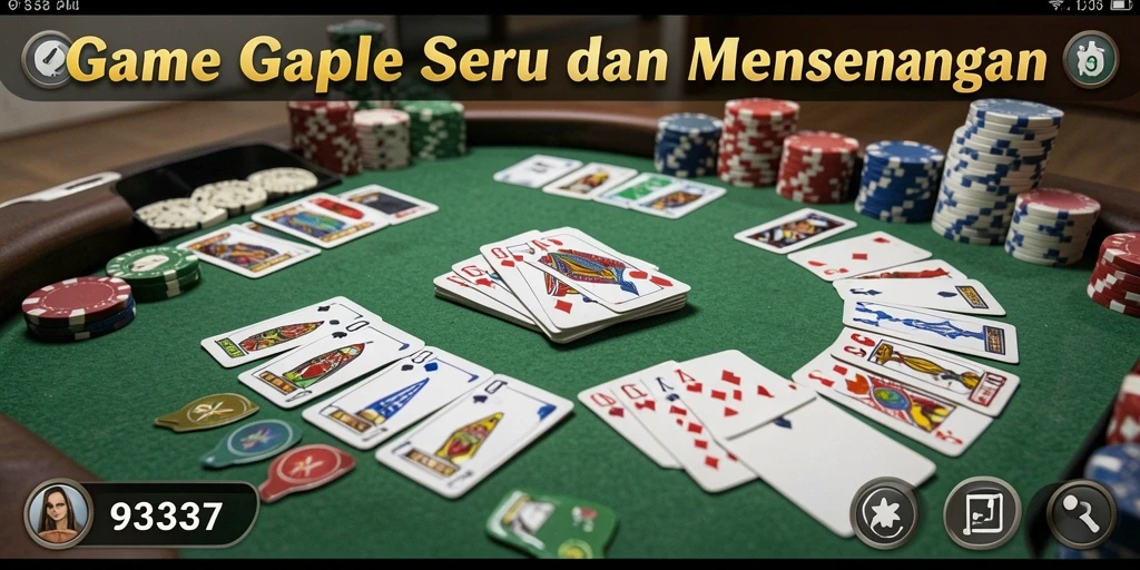Tampilan menarik gameplay Gaple dalam 93337.