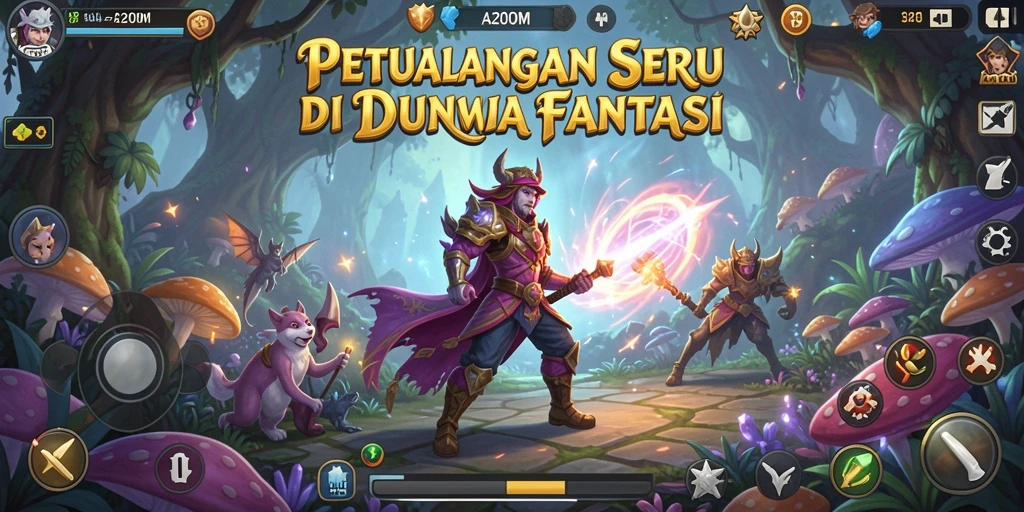 Tampilan gameplay <strong>A200M</strong> yang menampilkan aksi petualangan yang penuh tantangan.