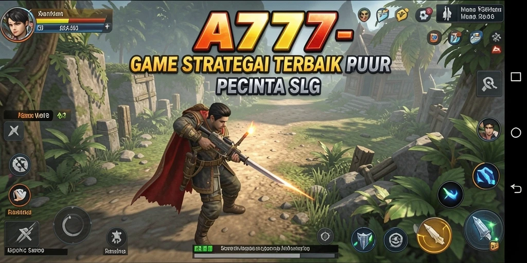 Screenshot A7777 menampilkan aksi strategi mendebarkan dalam gameplay.