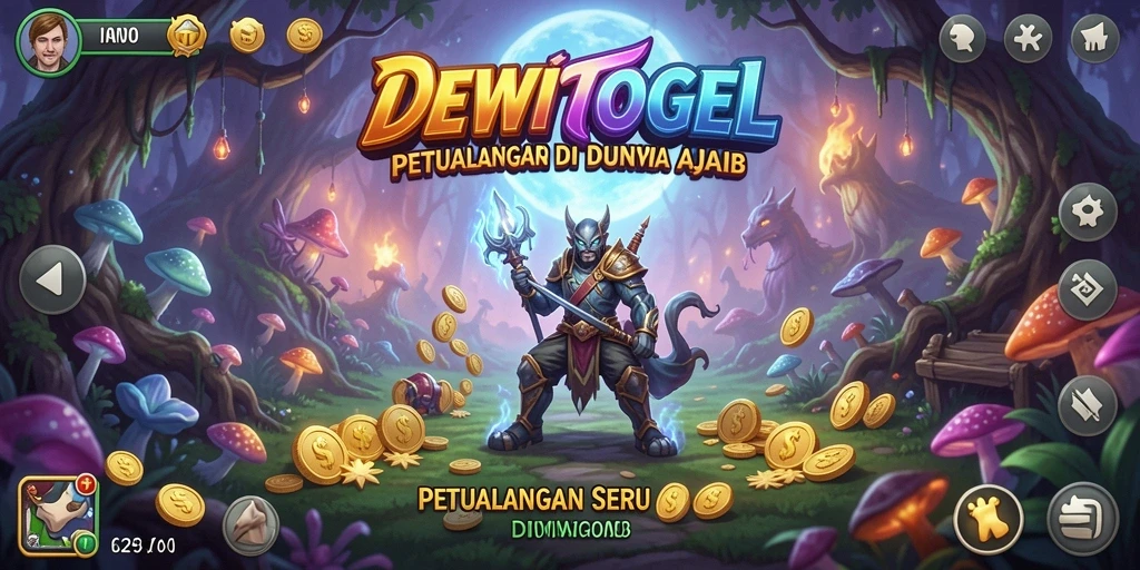 Tampilan gameplay petualangan DEWITOGEL yang menggugah selera.