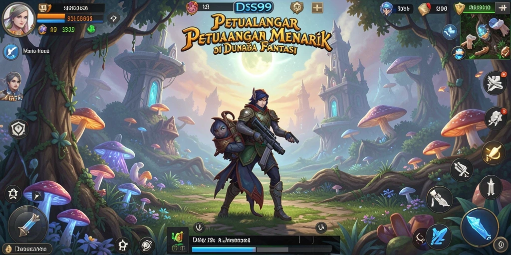 Screenshot menunjukkan aksi seru dalam petualangan DS99.