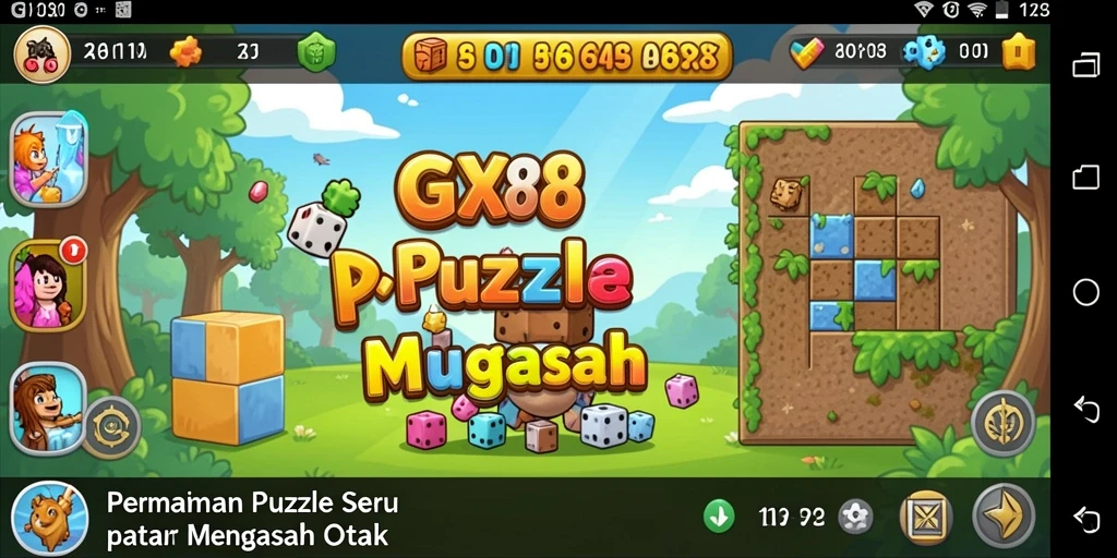 Gameplay GX88 yang menarik dengan berbagai tantangan puzzle.
