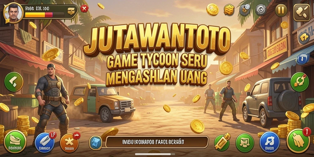 Screenshot utama JUTAWANTOTO menampilkan gameplay yang seru dan strategi bisnis.