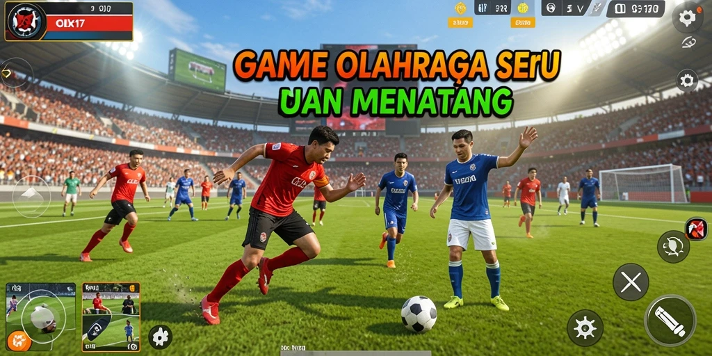 Tangkapan layar OLX17 menampilkan pemain dalam aksi di lapangan.