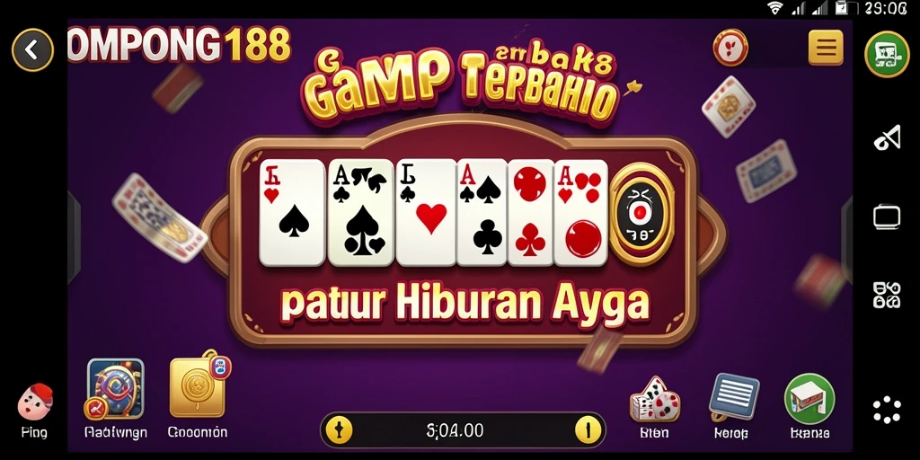 Tampilan gameplay OMPONG188 yang seru dan menantang.