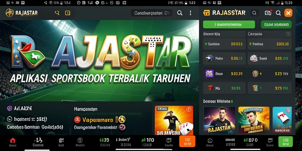 Tampilan antarmuka RAJASTAR yang menarik dan fungsional.