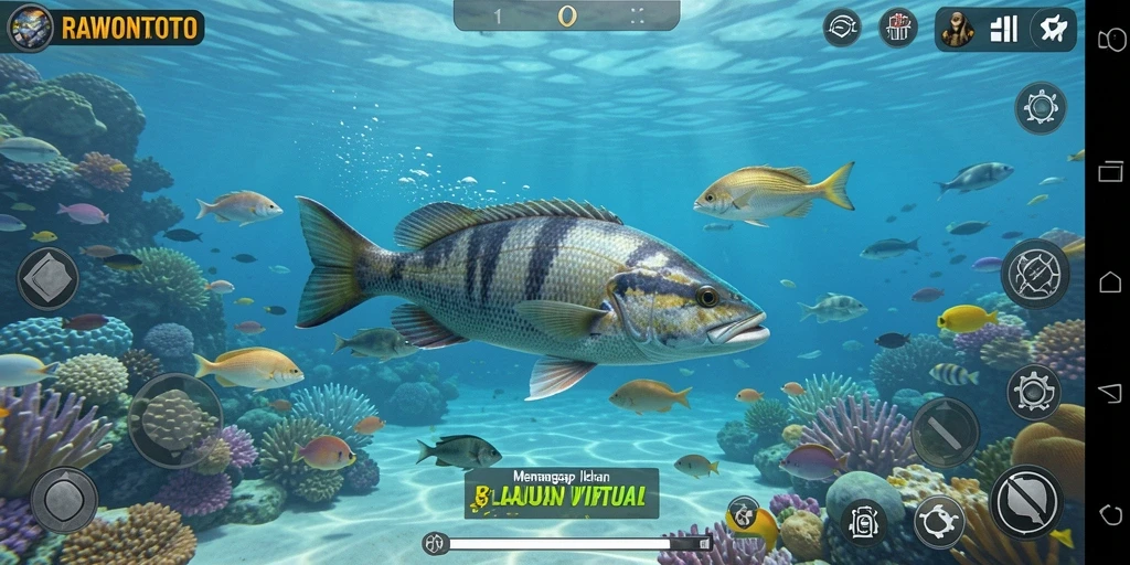 Tangkapan ikan besar di gameplay RAWONTOTO yang seru.