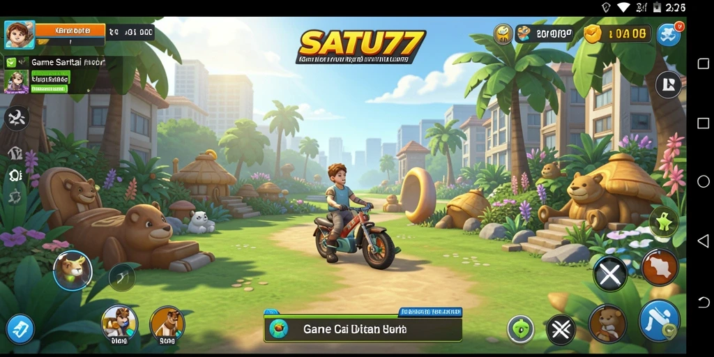 Screenshot SATU77 menampilkan aksi gameplay yang santai dan menarik.