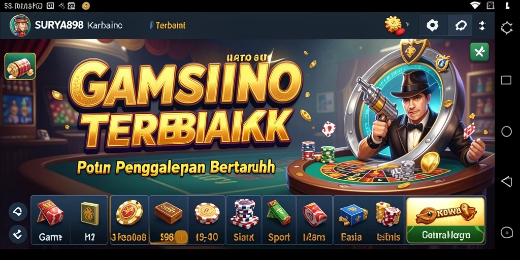 Tampilan menarik dari gameplay Kasino di SURYA898.