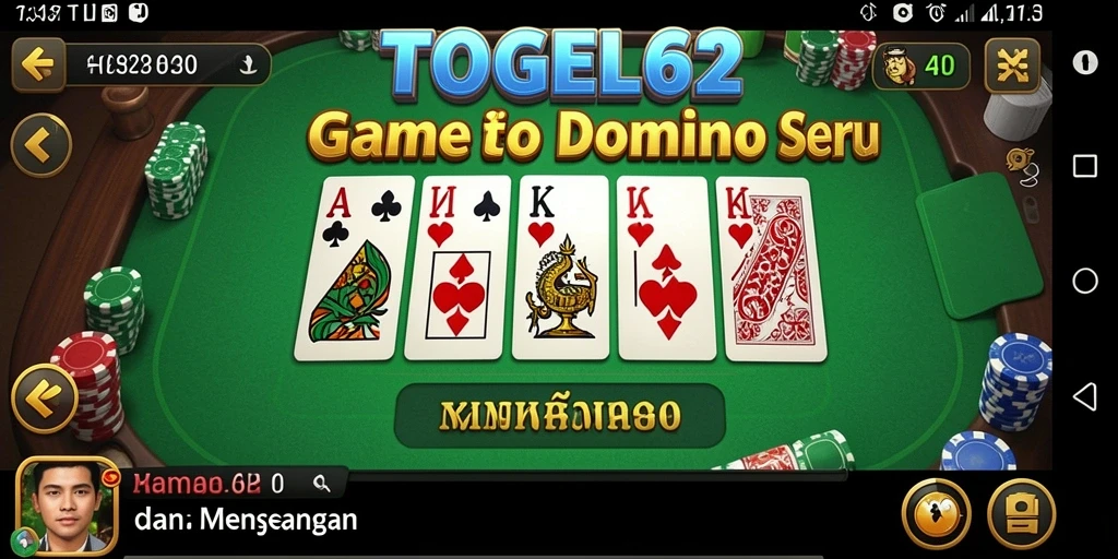 Tampilan gameplay menarik dari TOGEL62 dengan efek visual yang memukau.