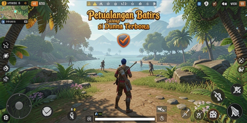 Tampilan gameplay VITA555 dengan eksplorasi dunia yang luas.