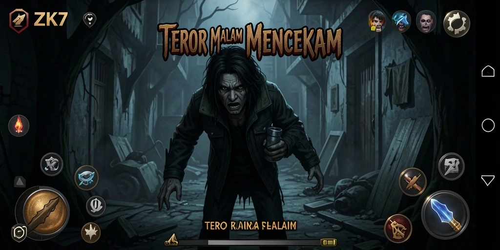 Gameplay menegangkan di ZK7 dengan suasana Horror yang mencekam.